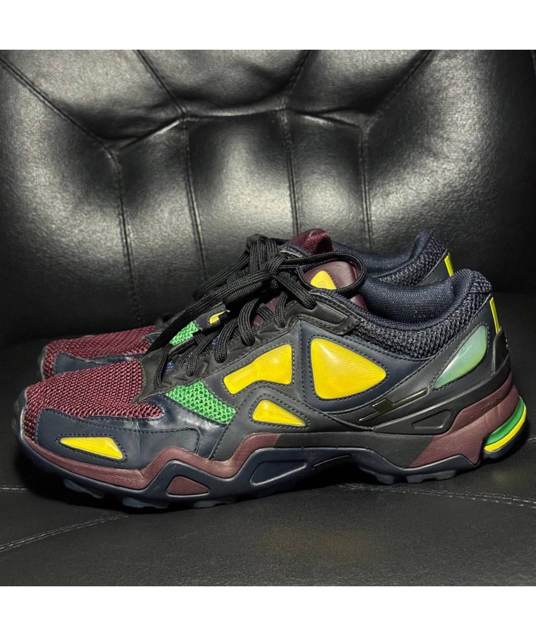 ADIDAS X RAF SIMONS Черные текстильные низкие кроссовки / кеды, фото 3