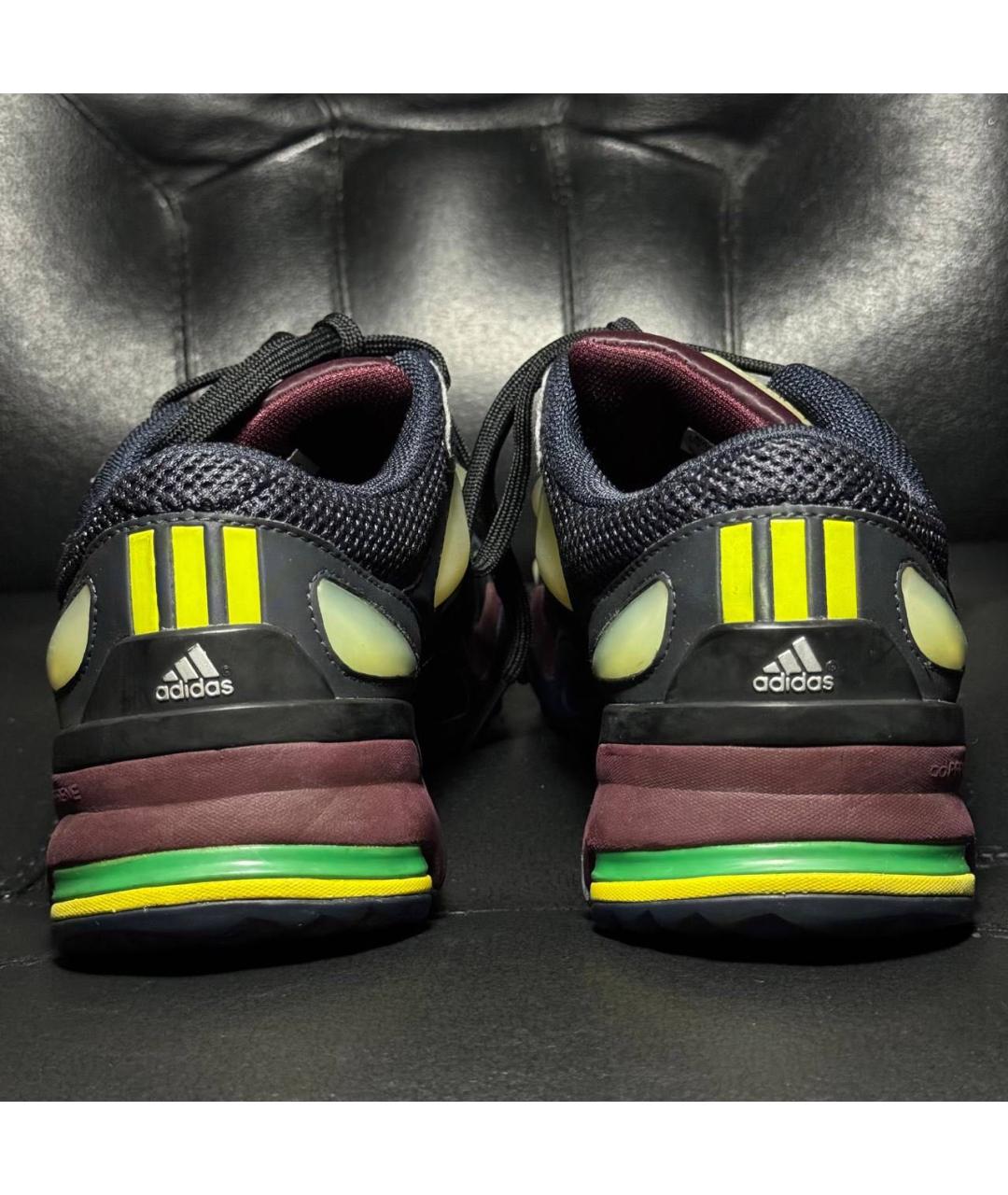 ADIDAS X RAF SIMONS Черные текстильные низкие кроссовки / кеды, фото 2