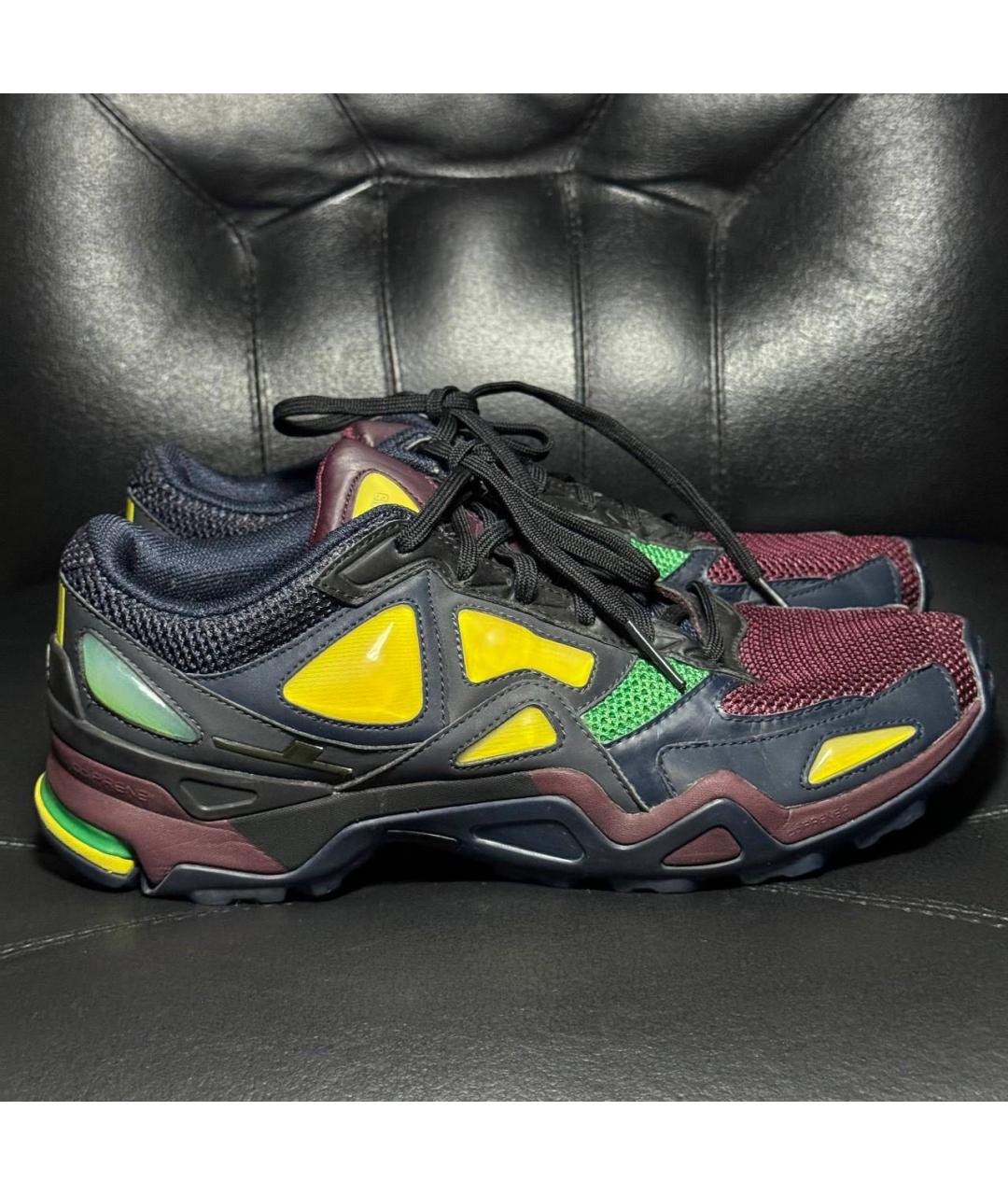 ADIDAS X RAF SIMONS Черные текстильные низкие кроссовки / кеды, фото 9