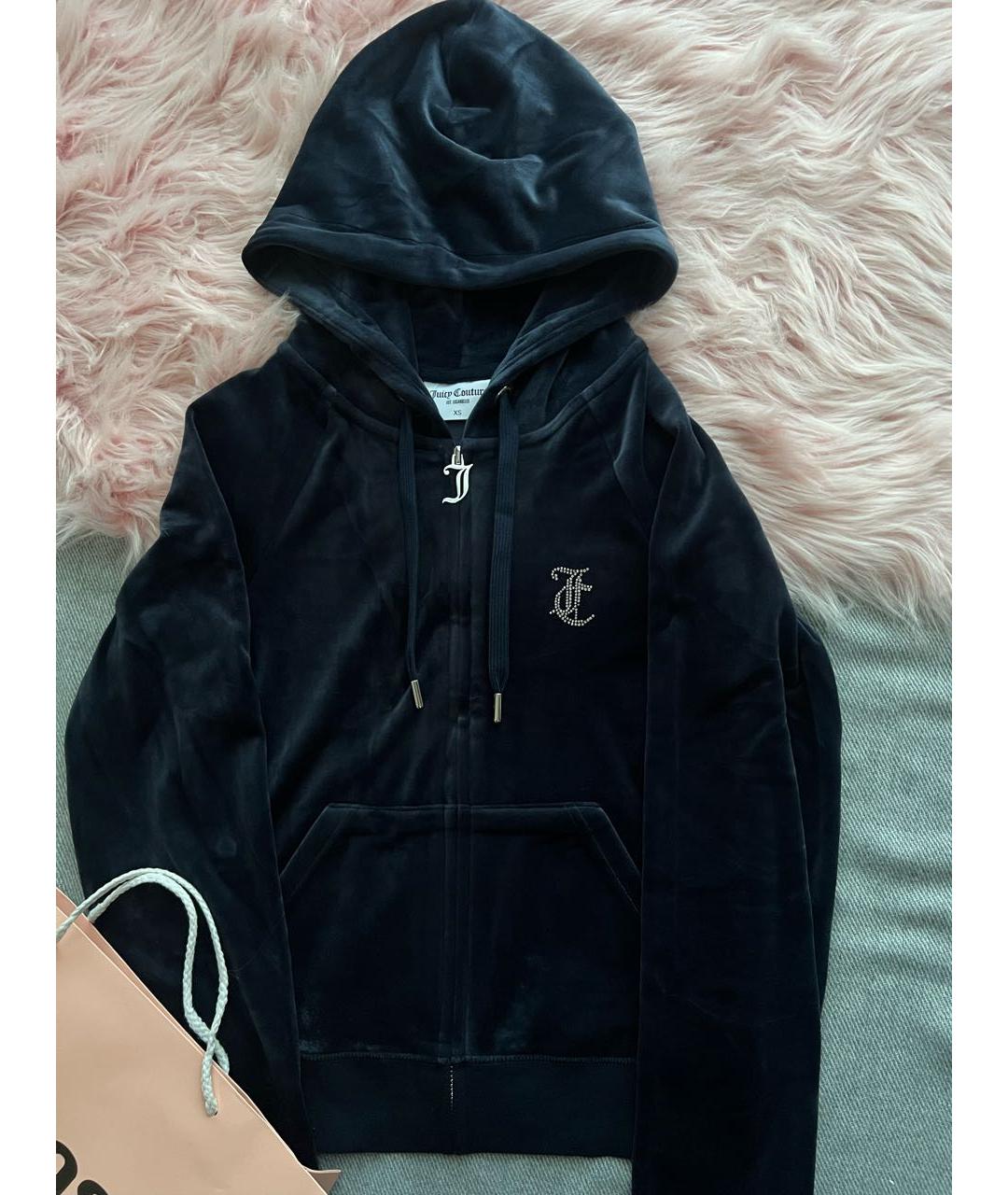 JUICY COUTURE Темно-синий велюровый спортивные костюмы, фото 3