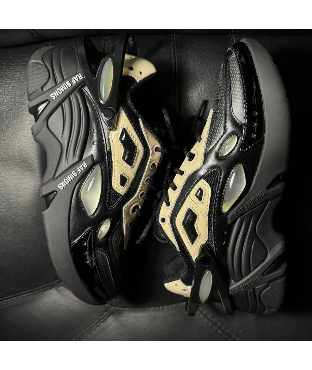 RAF SIMONS Черные текстильные кроссовки, фото 5