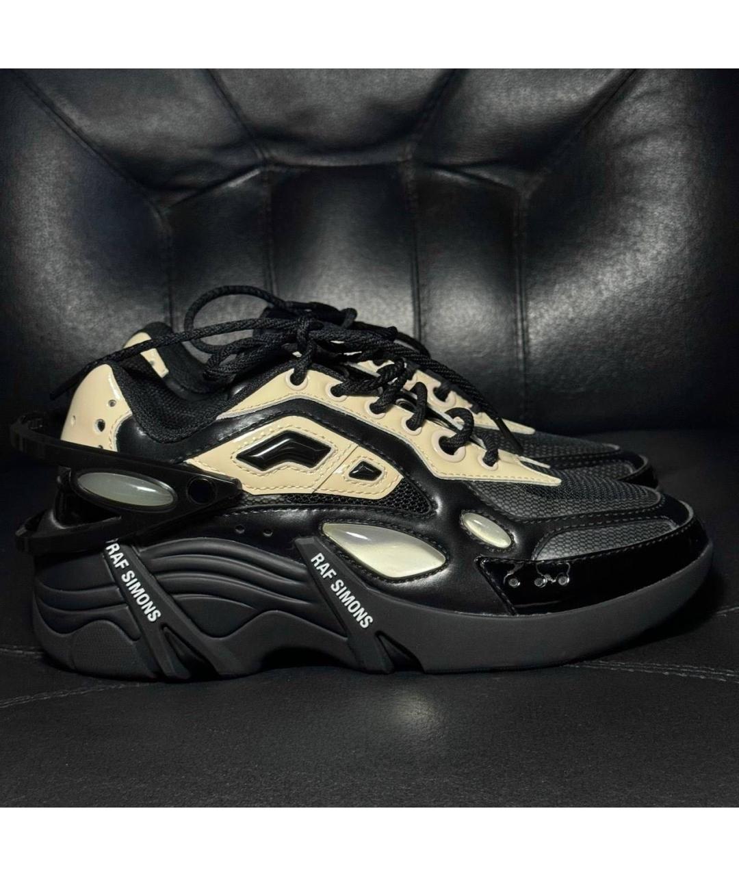 RAF SIMONS Черные текстильные кроссовки, фото 9