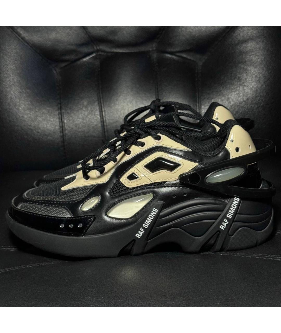 RAF SIMONS Черные текстильные кроссовки, фото 3