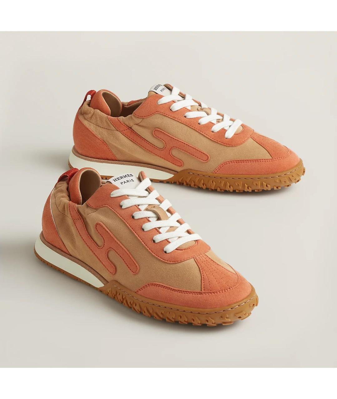 HERMES Оранжевое кроссовки, фото 6