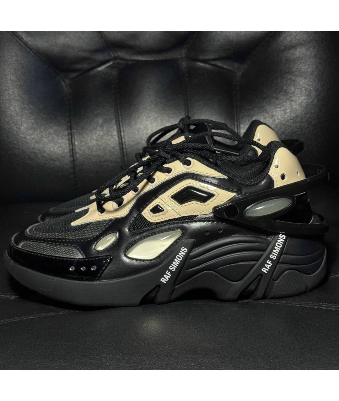 RAF SIMONS Черные текстильные кроссовки, фото 3