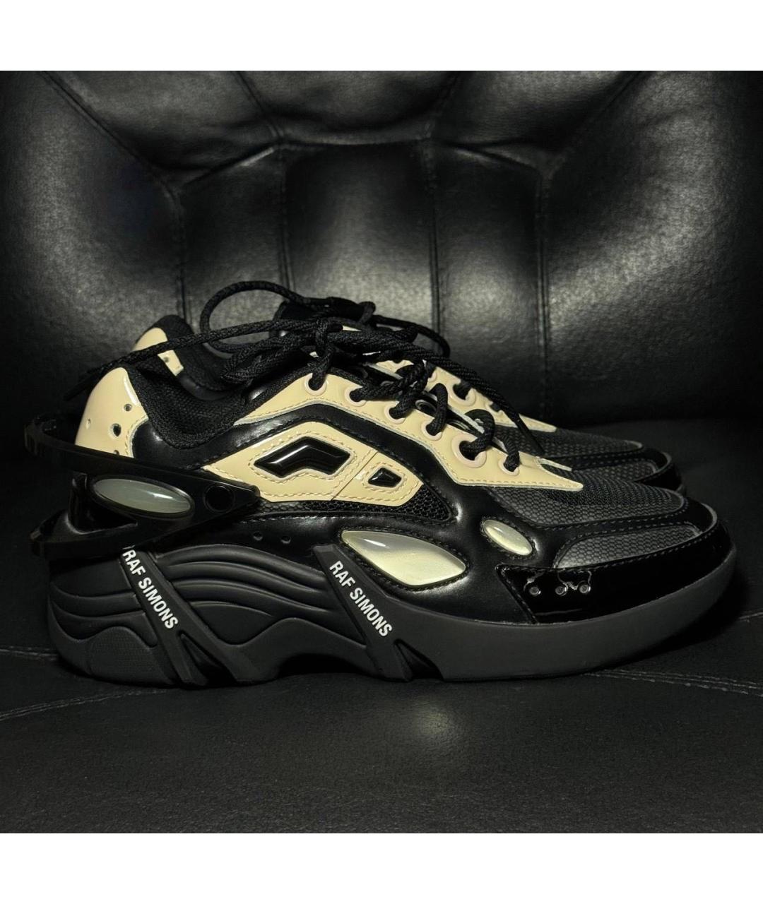 RAF SIMONS Черные текстильные кроссовки, фото 9