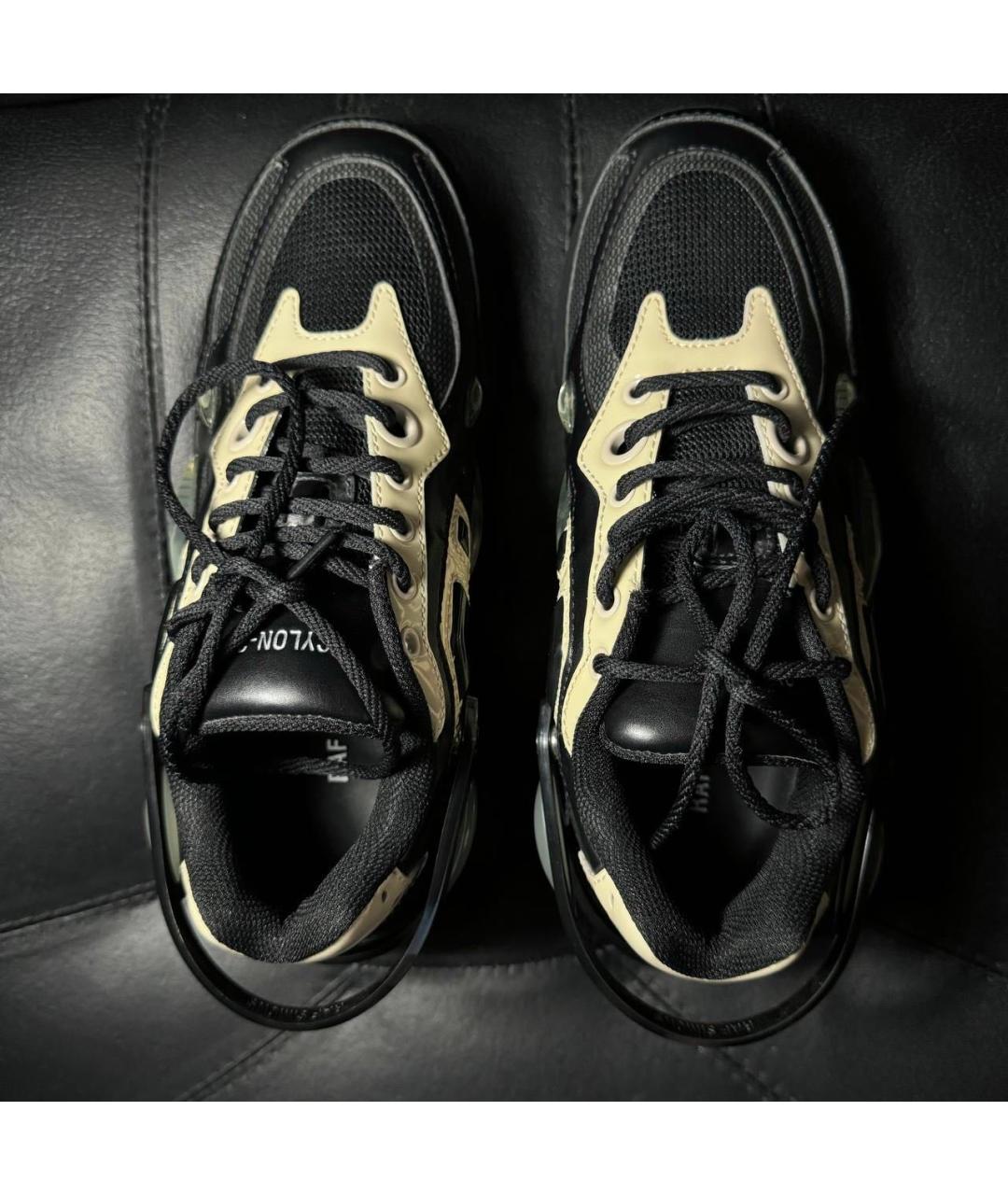 RAF SIMONS Черные текстильные кроссовки, фото 8