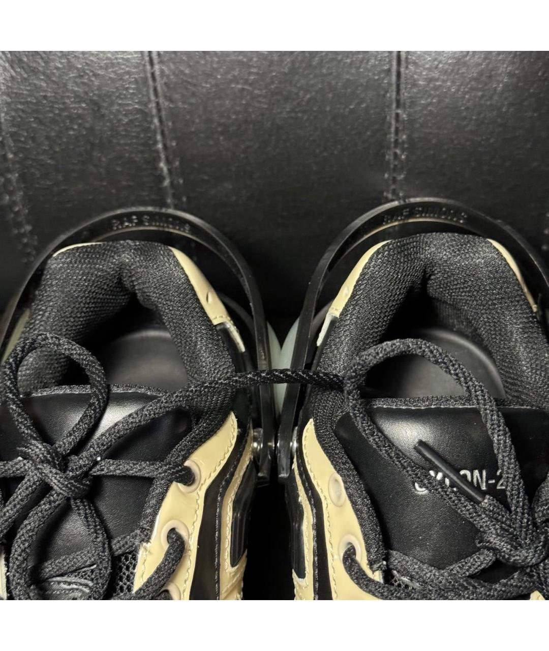 RAF SIMONS Черные текстильные кроссовки, фото 6