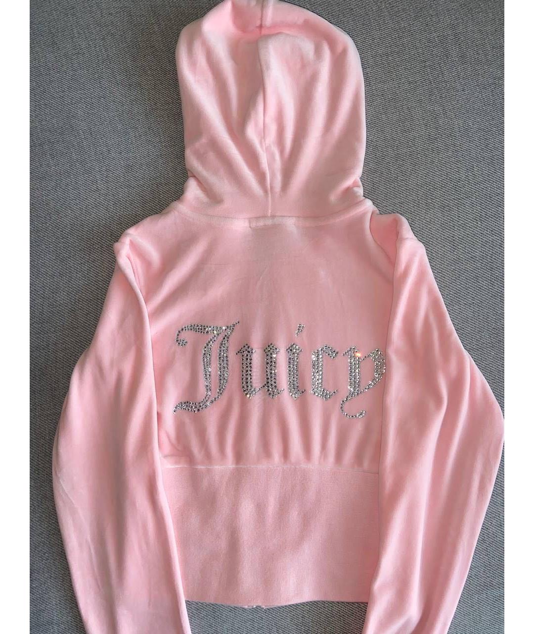 JUICY COUTURE Розовый велюровый спортивные костюмы, фото 5