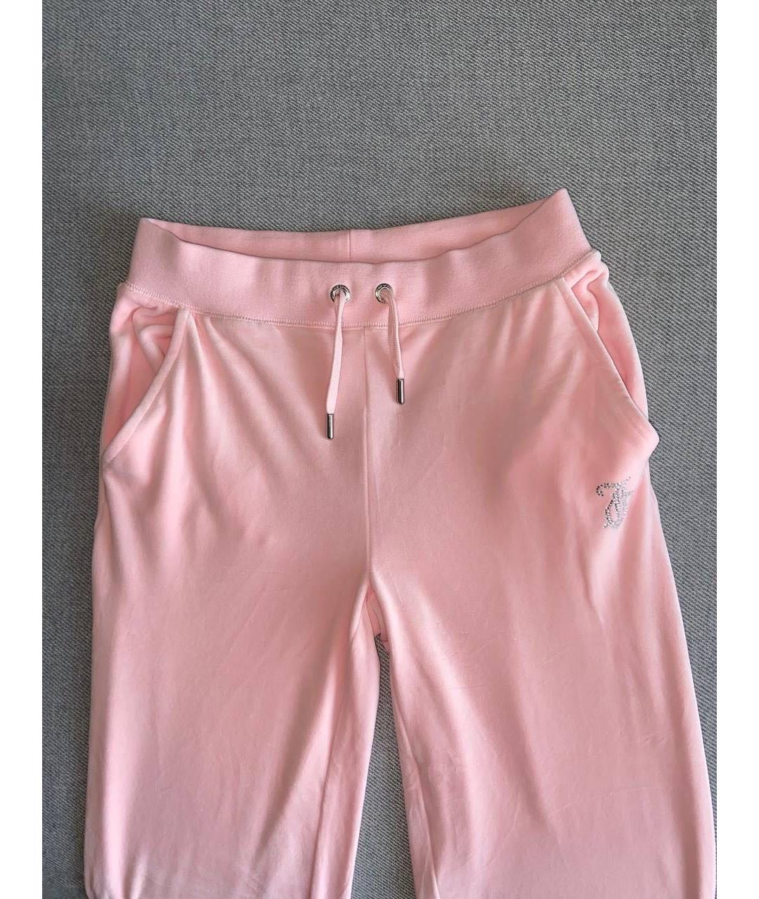 JUICY COUTURE Розовый велюровый спортивные костюмы, фото 7