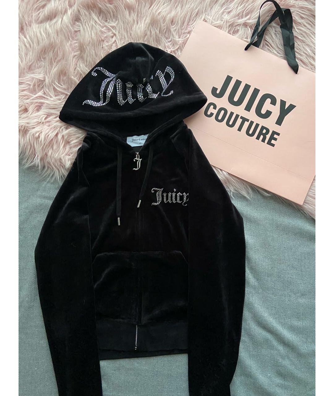 JUICY COUTURE Черный велюровый спортивные костюмы, фото 2