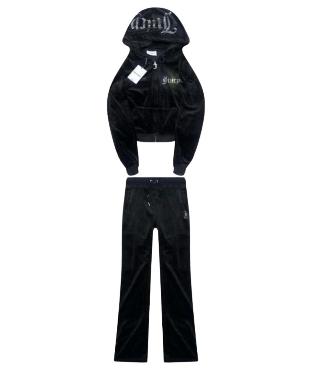 JUICY COUTURE Черный велюровый спортивные костюмы, фото 1