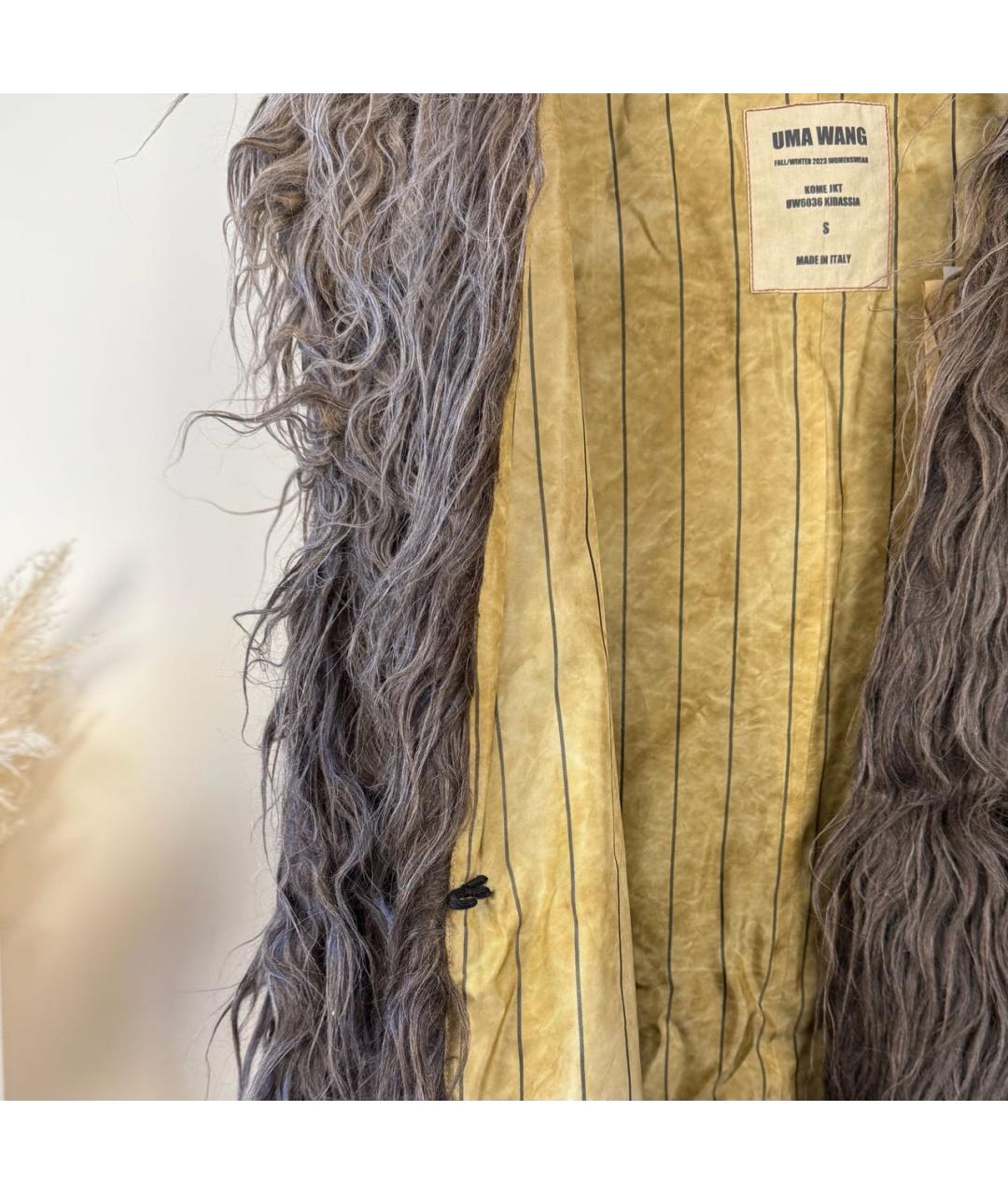 UMA WANG Бежевый шерстяной жилет, фото 8