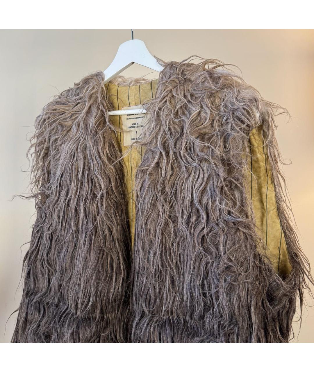 UMA WANG Бежевый шерстяной жилет, фото 7