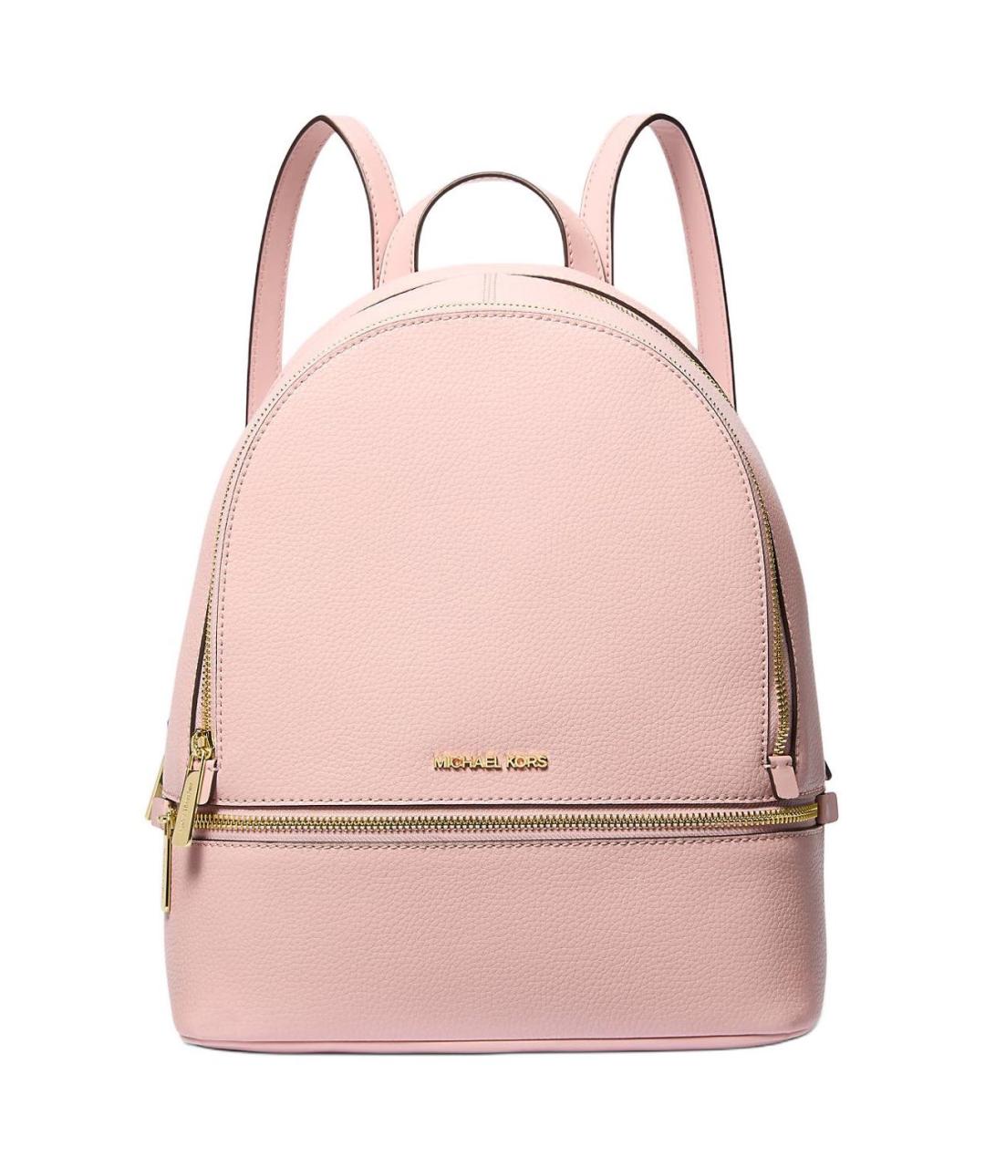 MICHAEL KORS Розовый кожаный рюкзак, фото 1