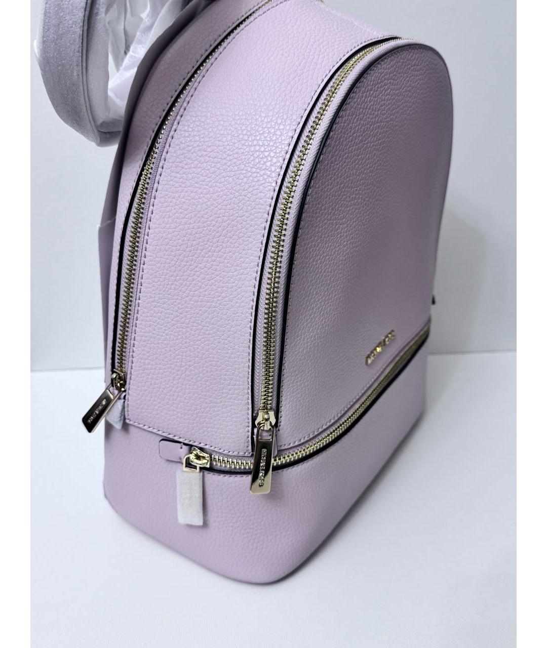 MICHAEL KORS Розовый кожаный рюкзак, фото 2