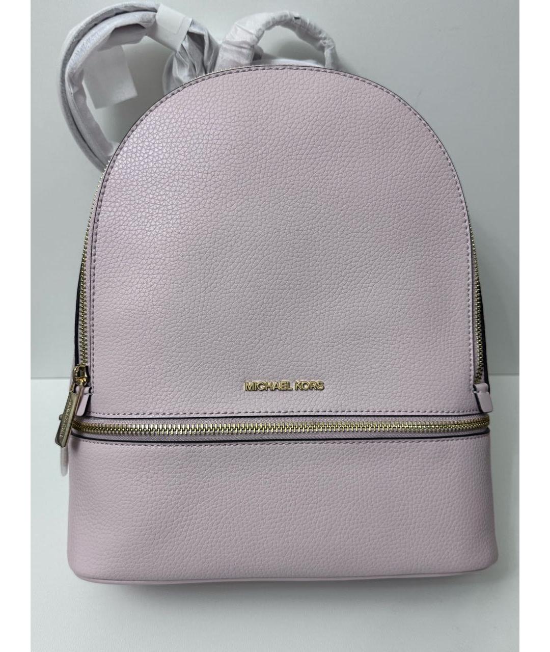 MICHAEL KORS Розовый кожаный рюкзак, фото 4