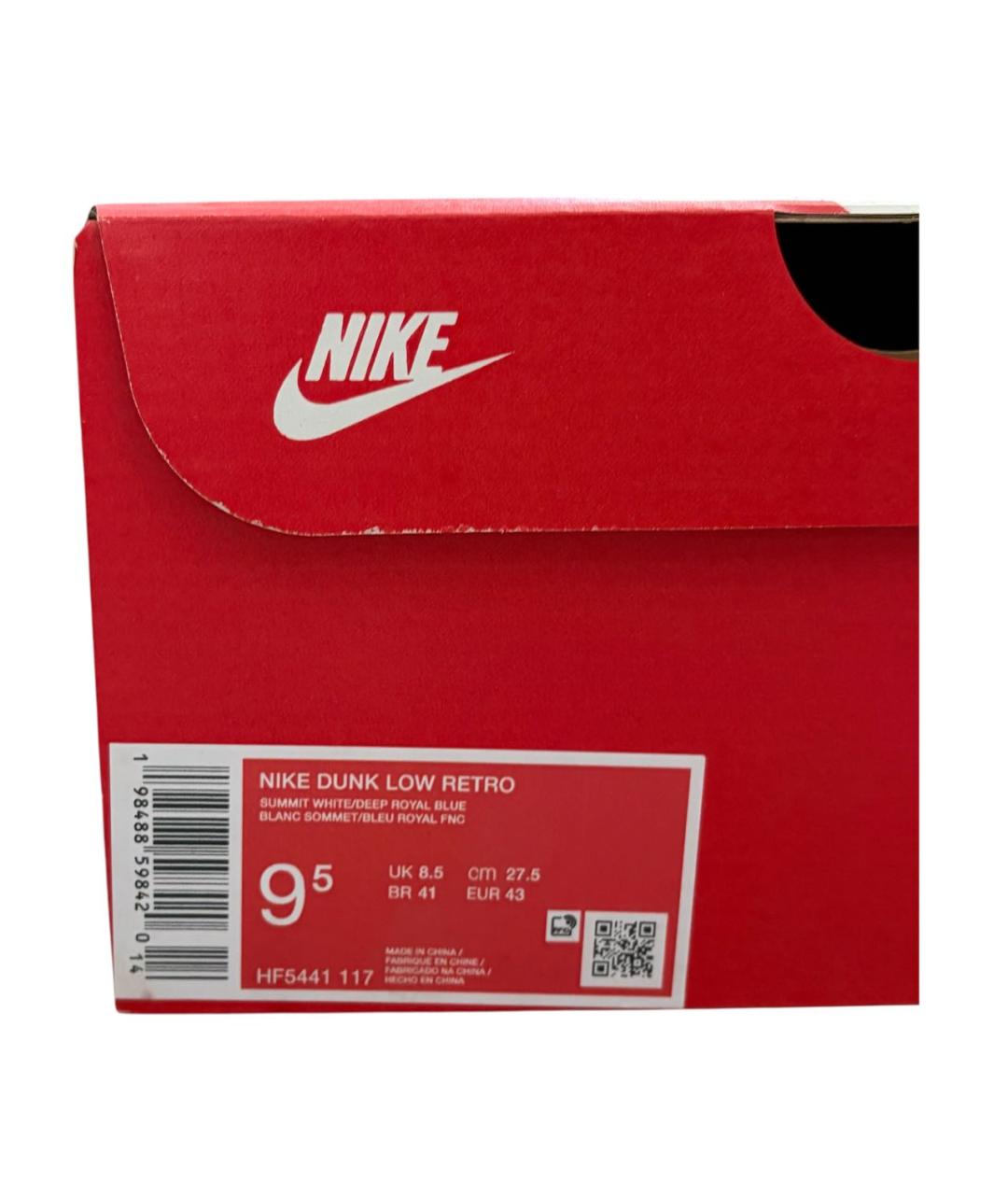 NIKE Синие кожаные низкие кроссовки / кеды, фото 5