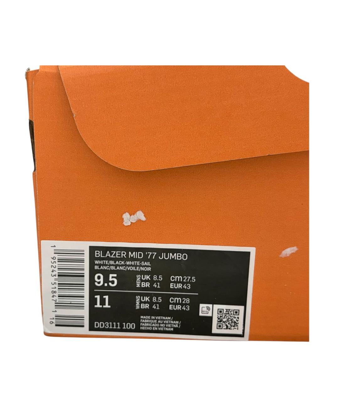 NIKE Белые кожаные высокие кроссовки / кеды, фото 5