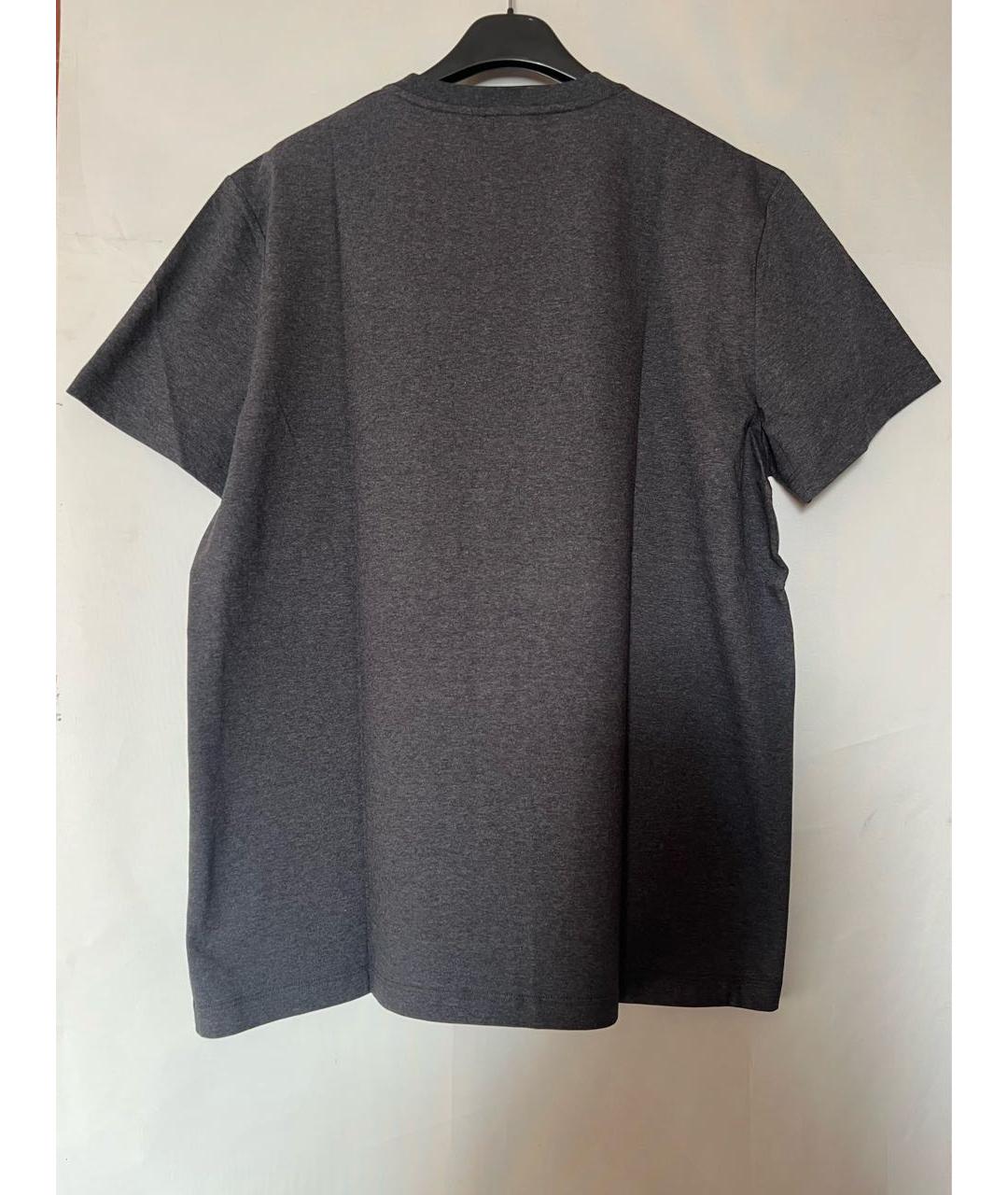 PESERICO Серая хлопковая футболка, фото 4