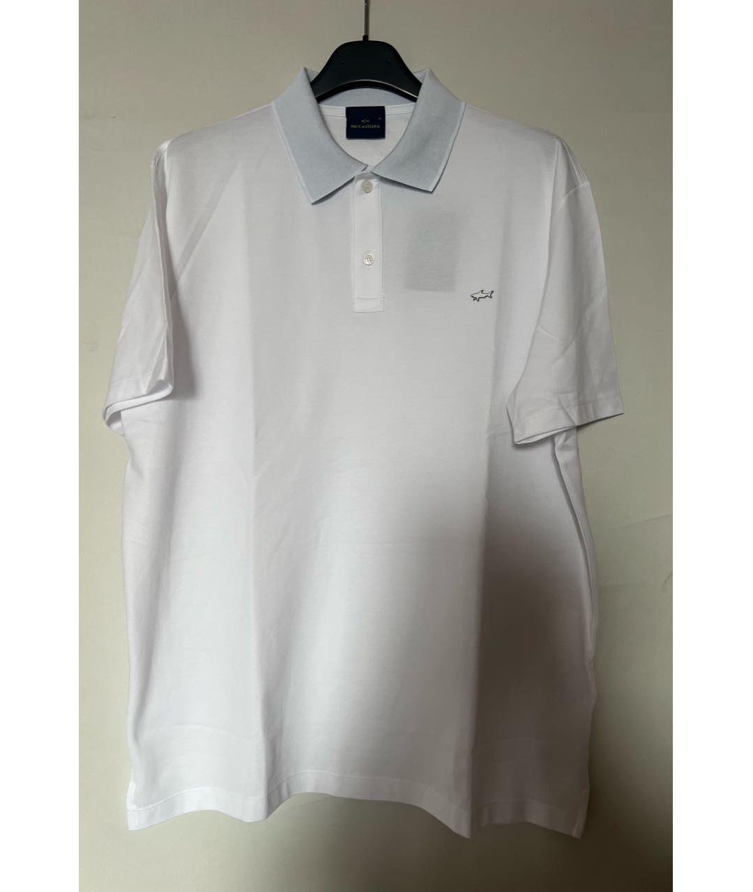PAUL & SHARK Белое хлопковое поло с коротким рукавом, фото 5