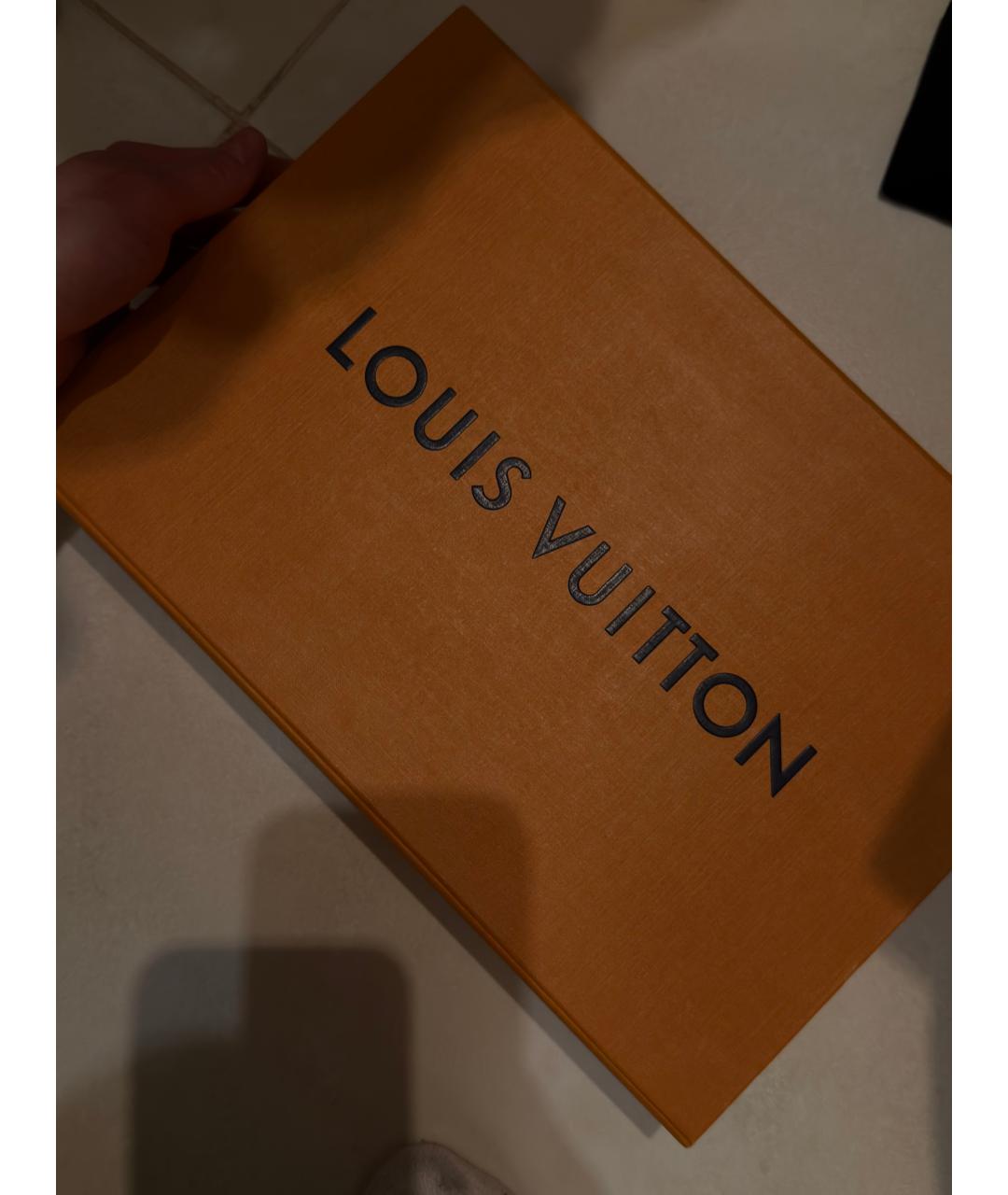 LOUIS VUITTON Бежевый кашемировый шарф, фото 4