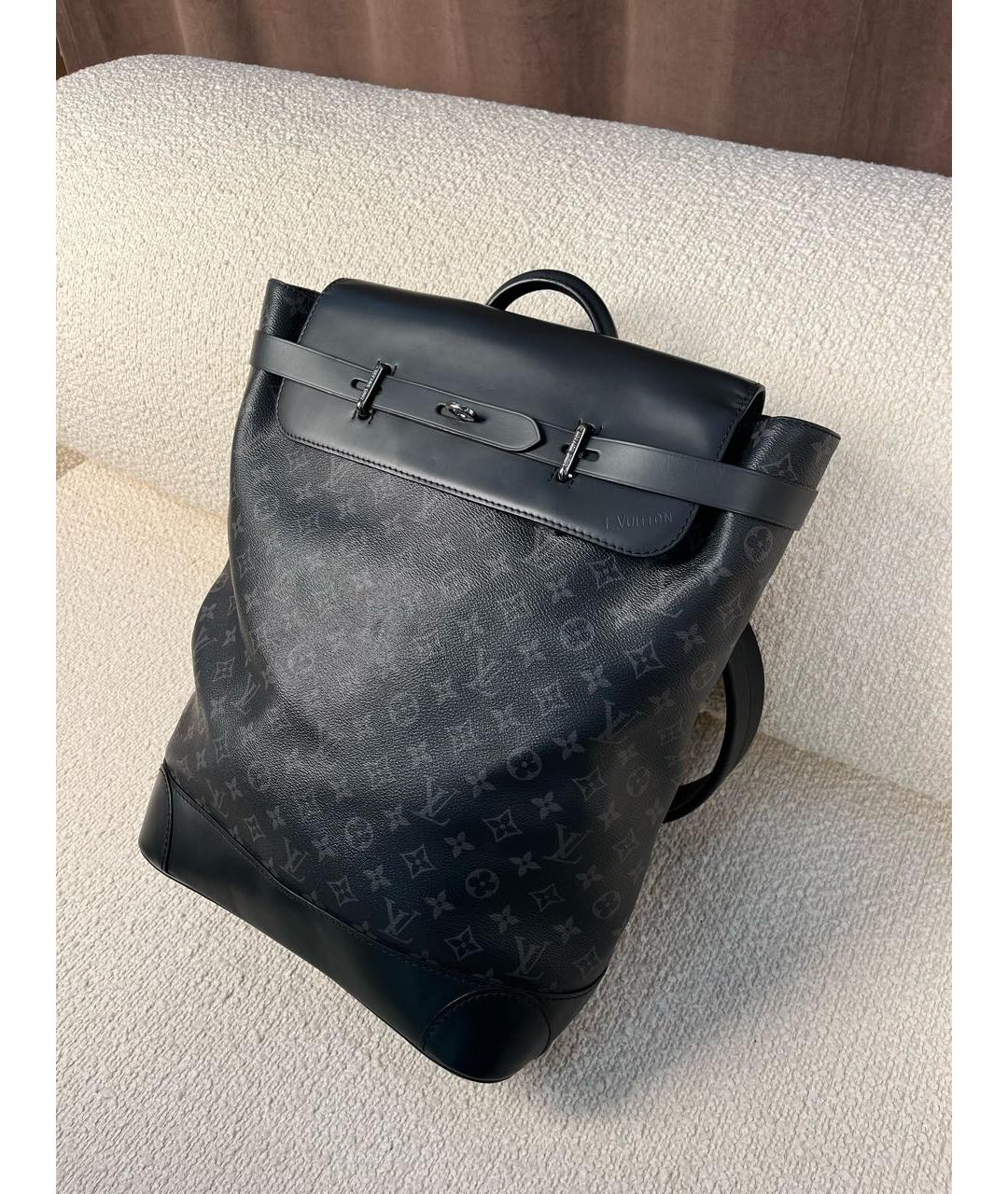 LOUIS VUITTON Черный рюкзак, фото 5
