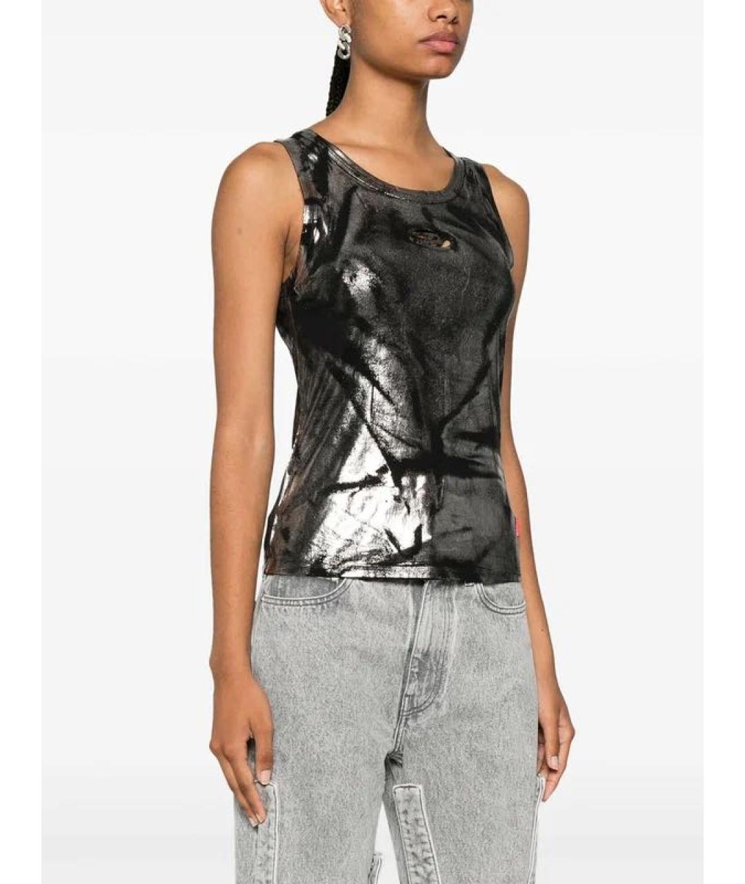 DIESEL Серебряная синтетическая майка, фото 6