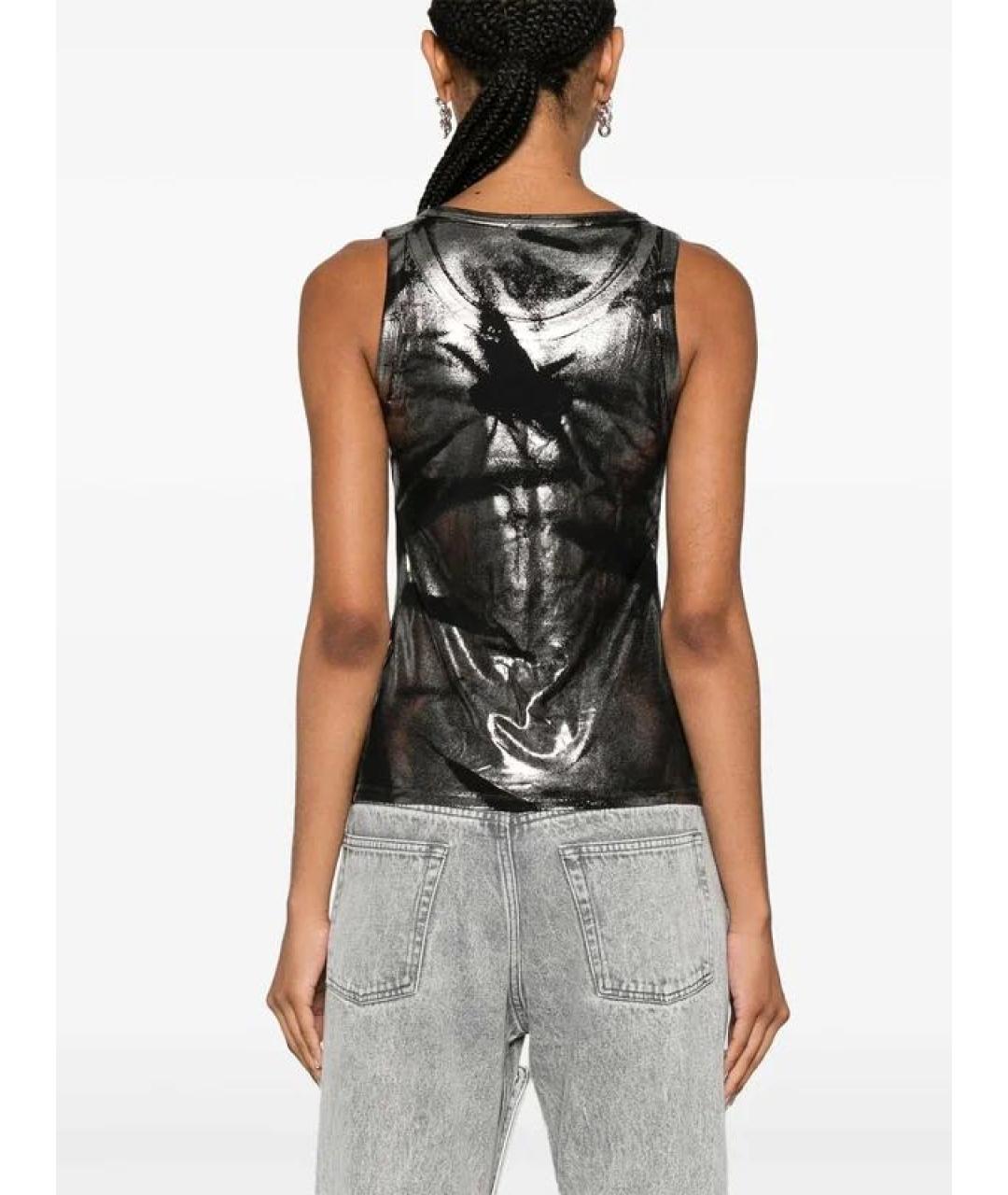 DIESEL Серебряная синтетическая майка, фото 8