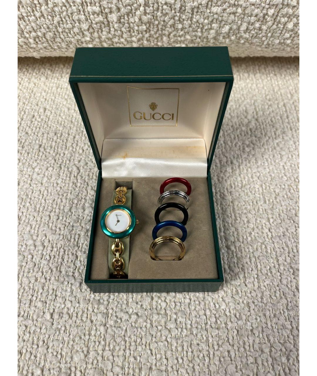 GUCCI Золотые позолоченные часы, фото 9