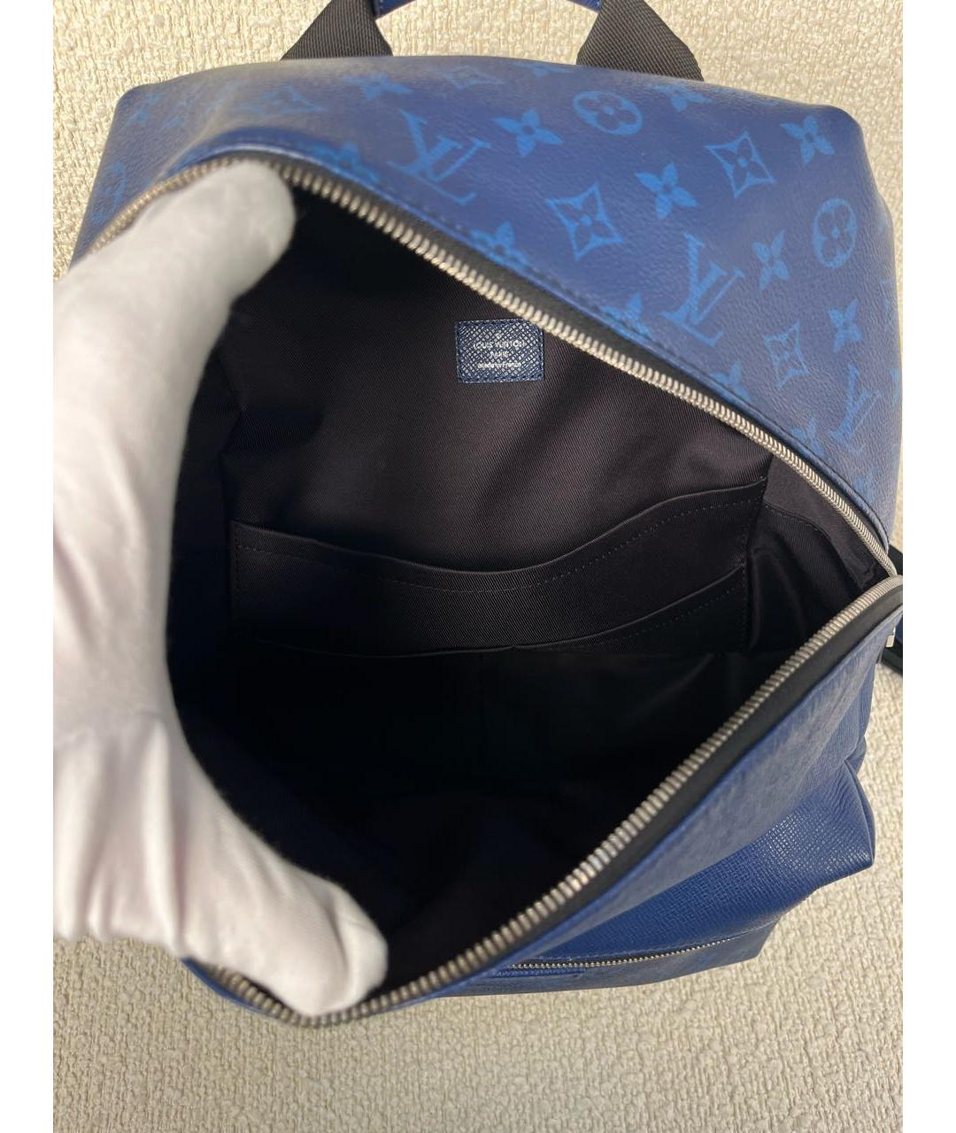 LOUIS VUITTON Темно-синий рюкзак, фото 4