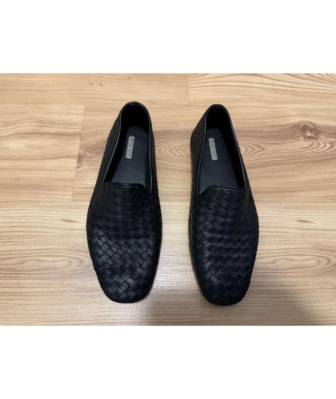 BOTTEGA VENETA Черные кожаные лоферы, фото 4