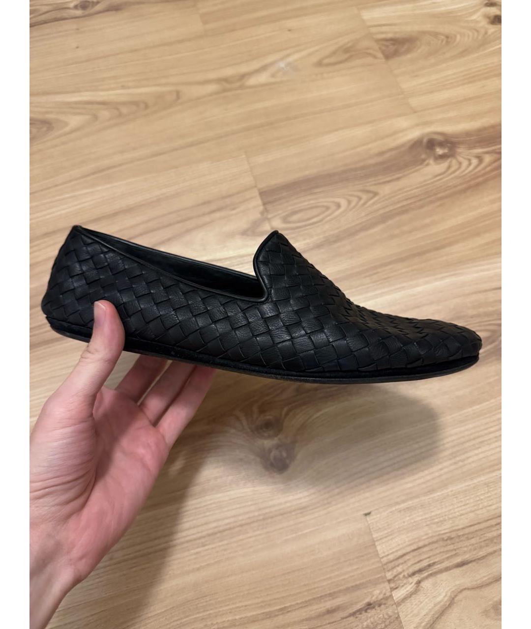 BOTTEGA VENETA Черные кожаные лоферы, фото 7