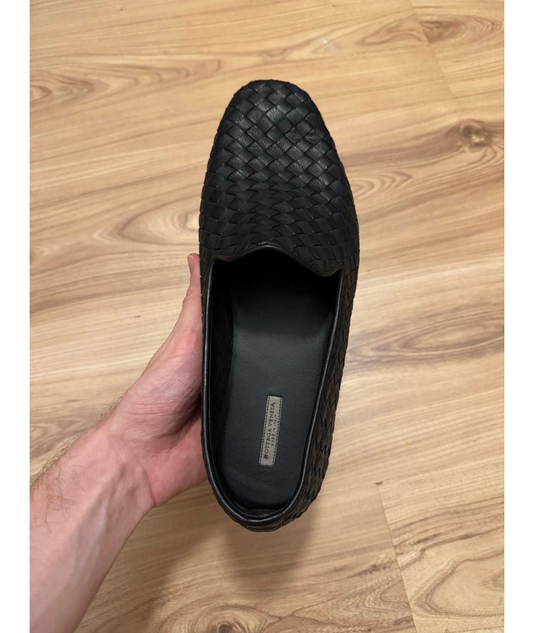 BOTTEGA VENETA Черные кожаные лоферы, фото 2