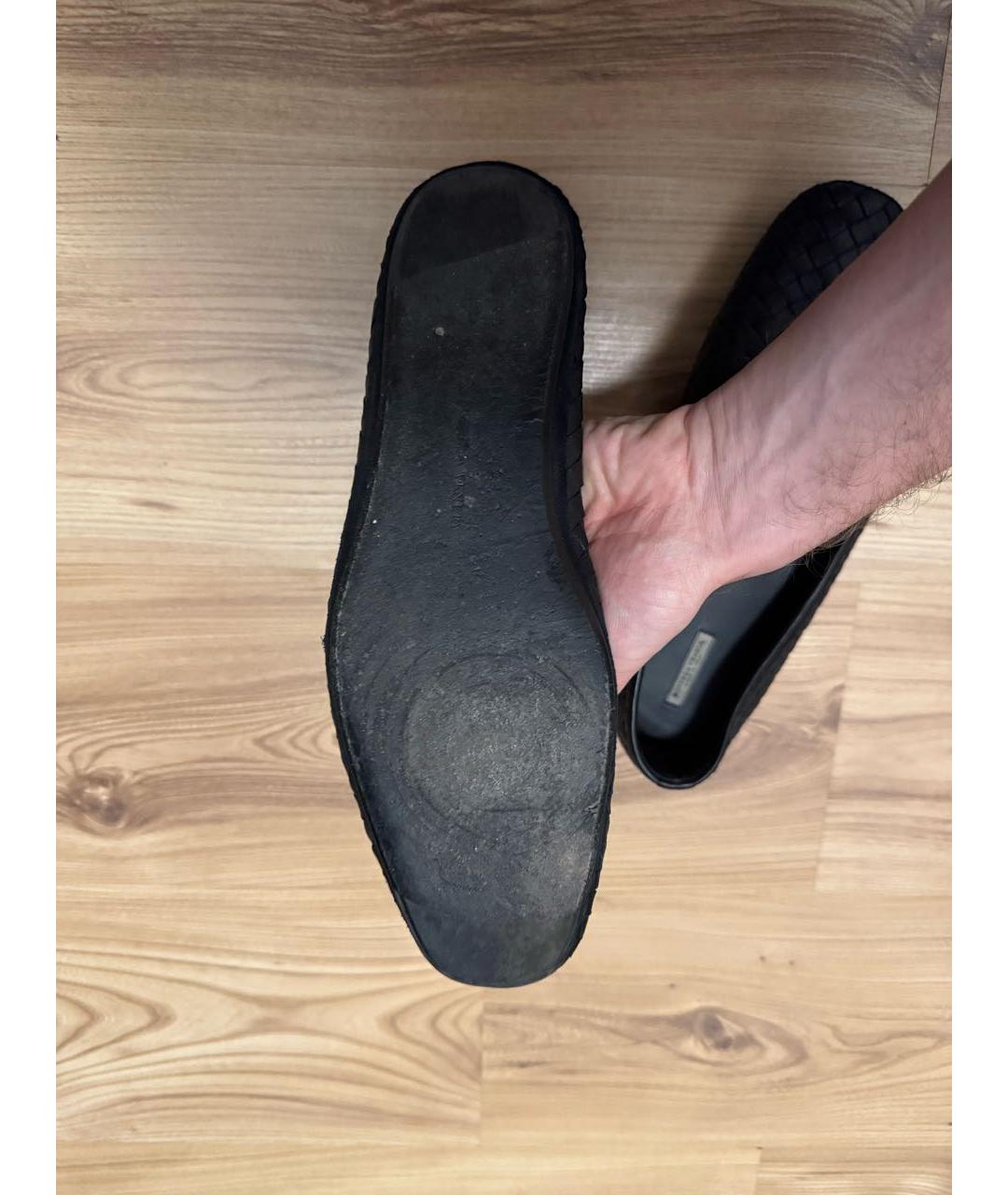 BOTTEGA VENETA Черные кожаные лоферы, фото 5