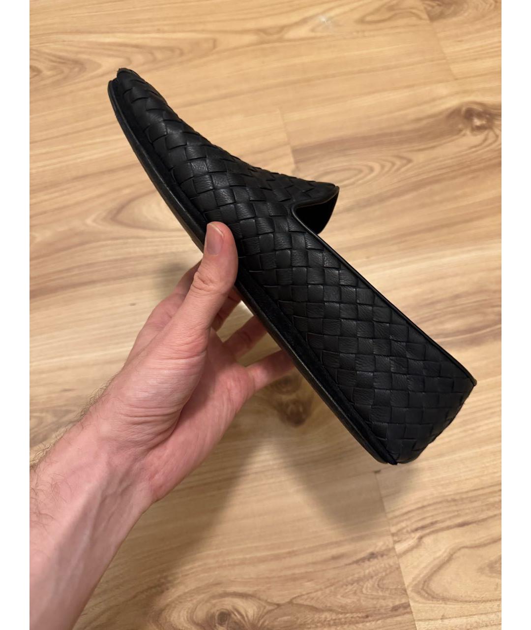 BOTTEGA VENETA Черные кожаные лоферы, фото 3