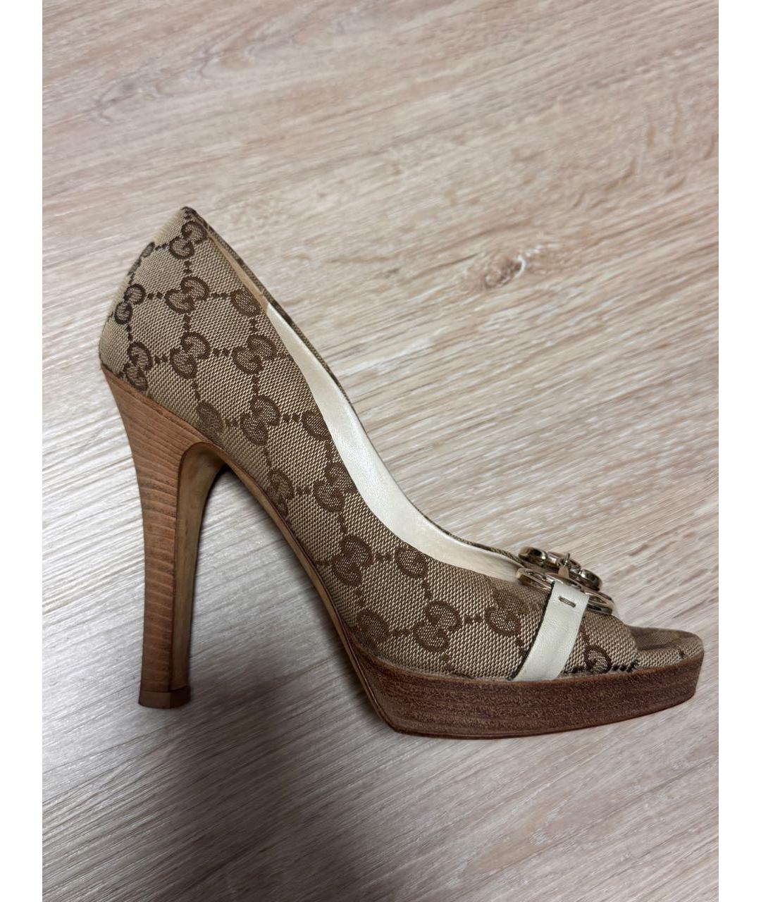 GUCCI Бежевые туфли, фото 7