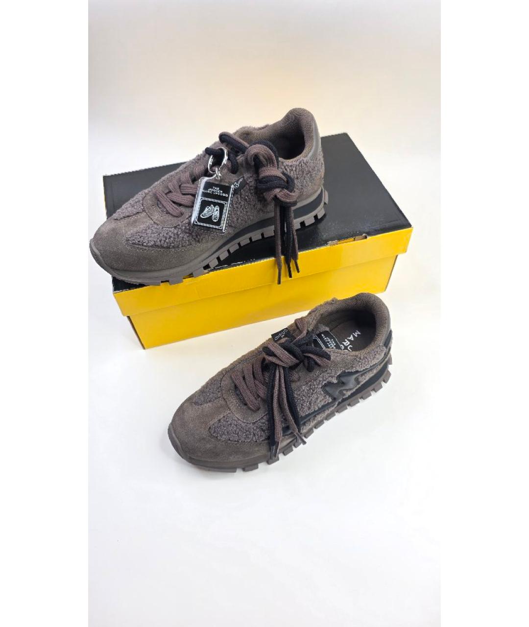 MARC JACOBS Коричневые замшевые кроссовки, фото 7