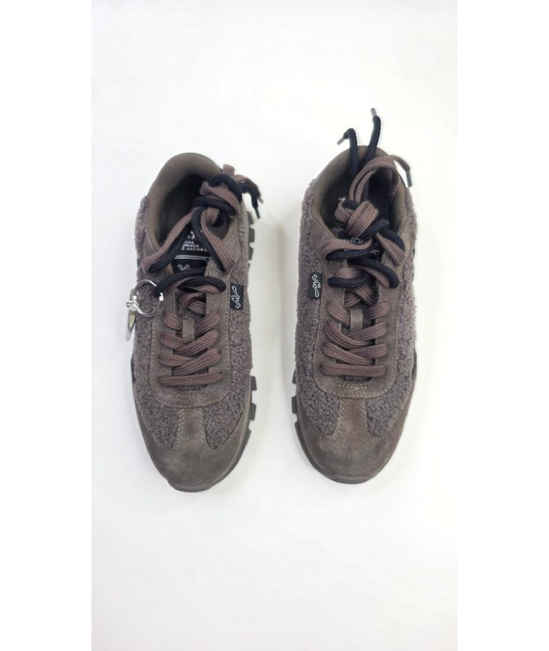 MARC JACOBS Коричневые замшевые кроссовки, фото 3