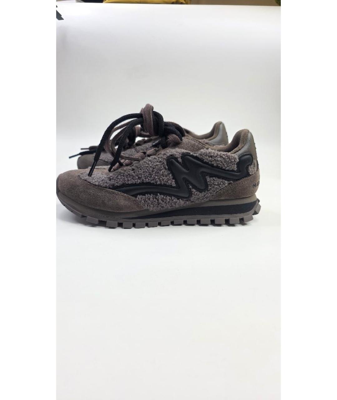 MARC JACOBS Коричневые замшевые кроссовки, фото 8