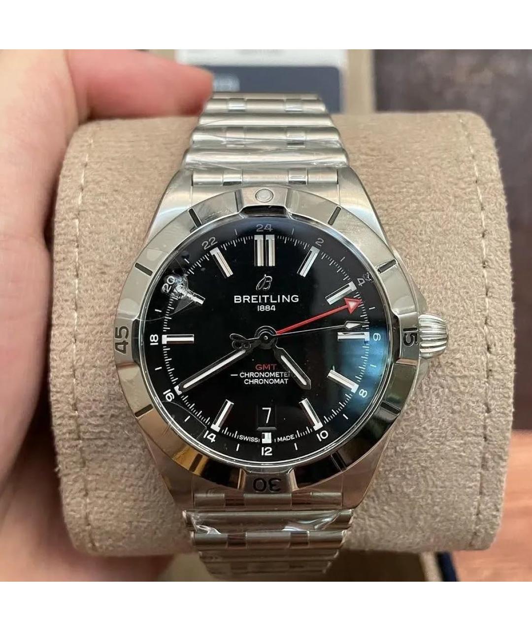 BREITLING Серебряные стальные часы, фото 2