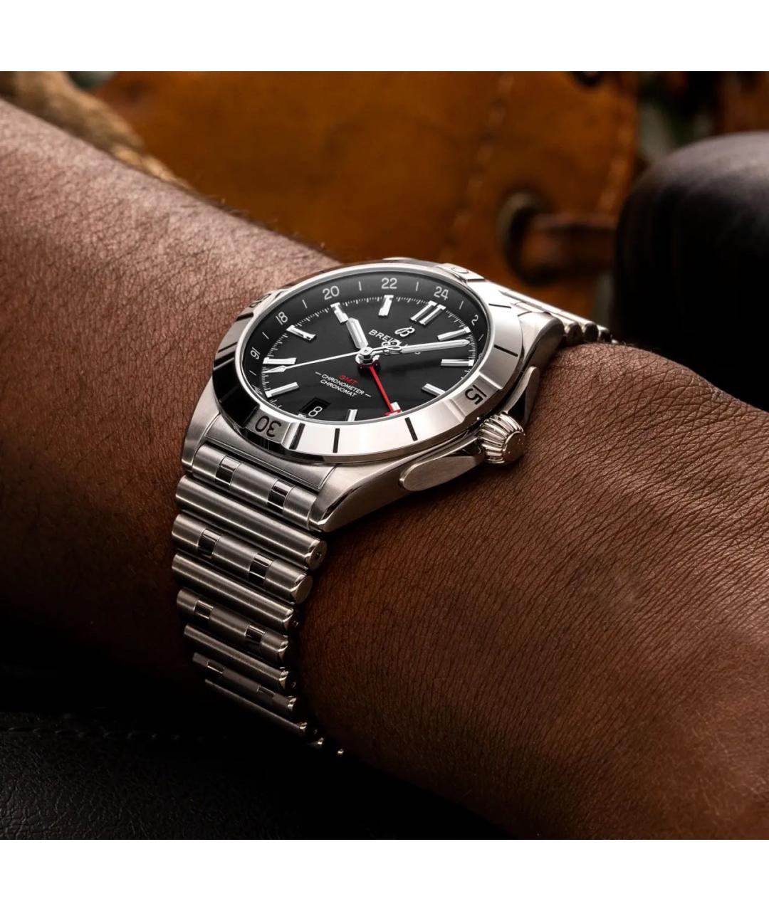 BREITLING Серебряные стальные часы, фото 5