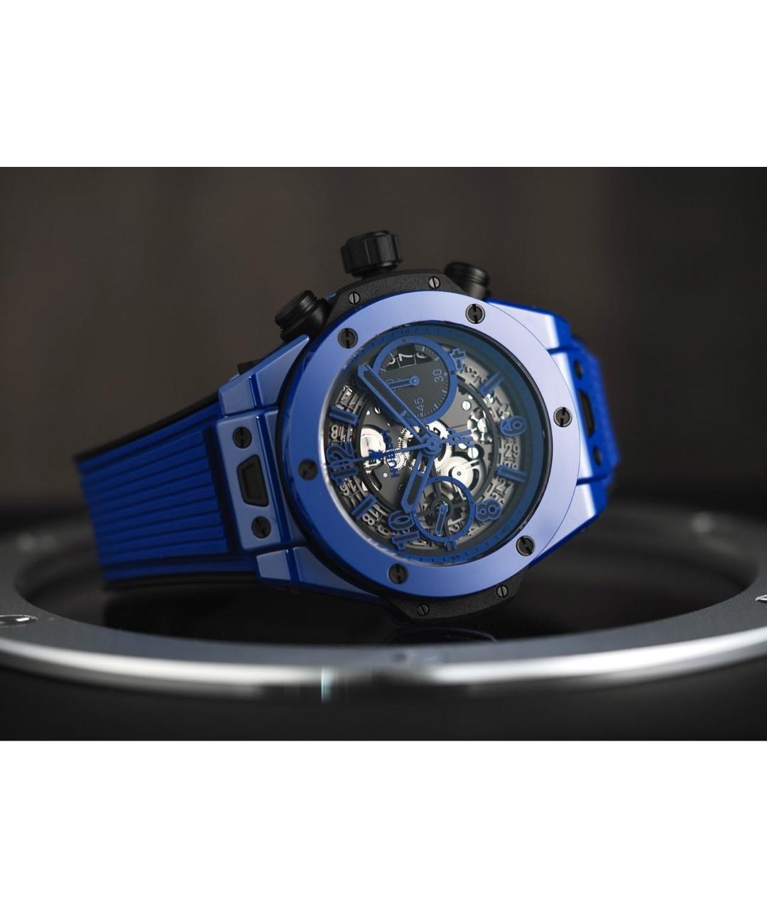 HUBLOT Синие керамические часы, фото 2
