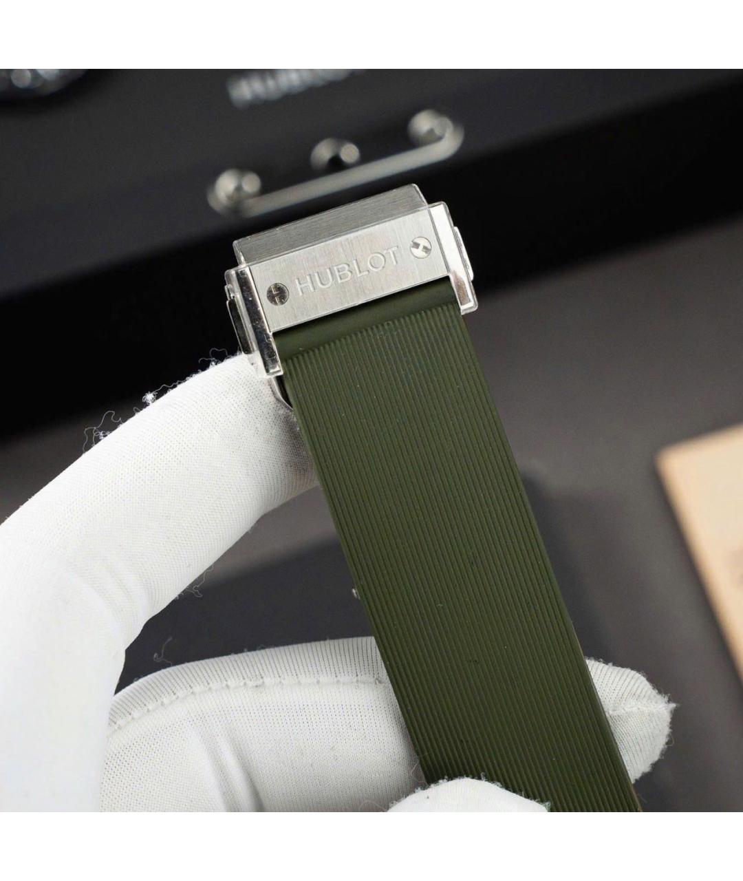 HUBLOT Зеленые титановые часы, фото 6