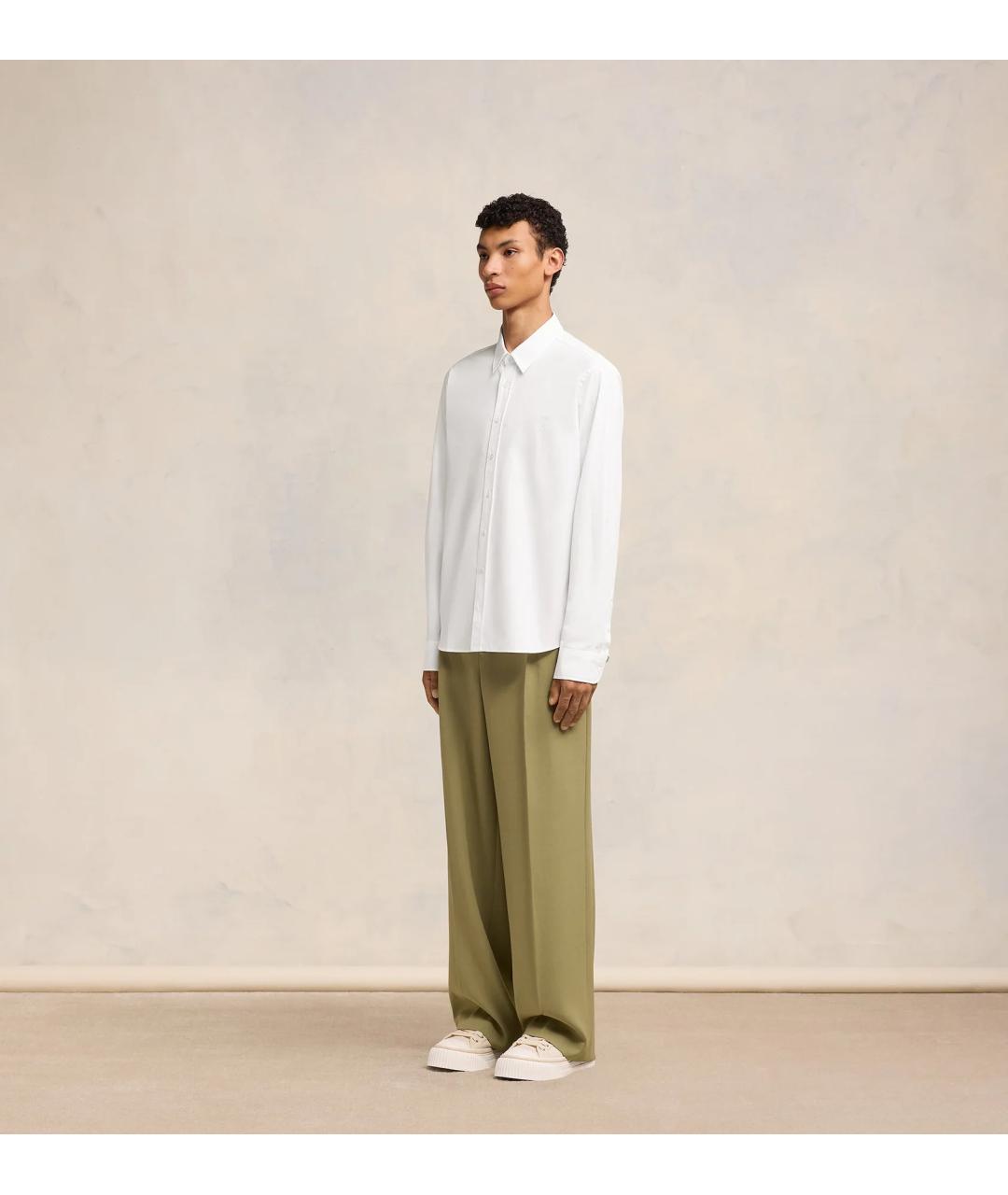 Ami Paris Белая хлопковая классическая рубашка, фото 3