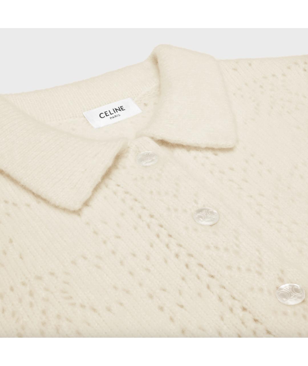 CELINE Бежевый кашемировый кардиган, фото 2