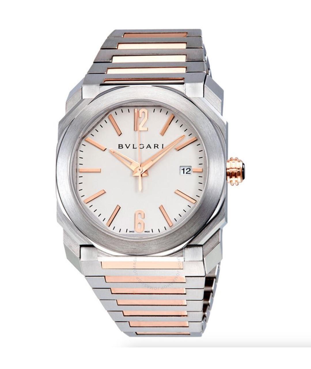 BVLGARI Серебряные часы из розового золота, фото 3