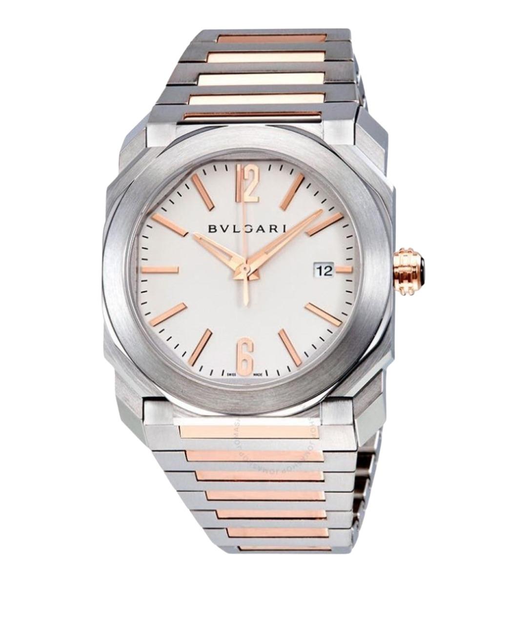 BVLGARI Серебряные часы из розового золота, фото 1