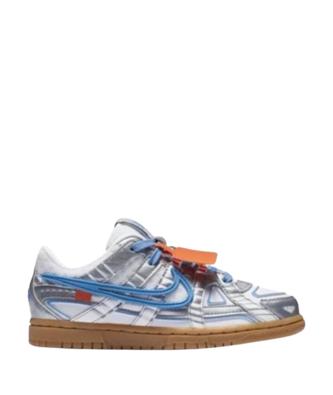 NIKE X OFF-WHITE Серебряные кеды, фото 1