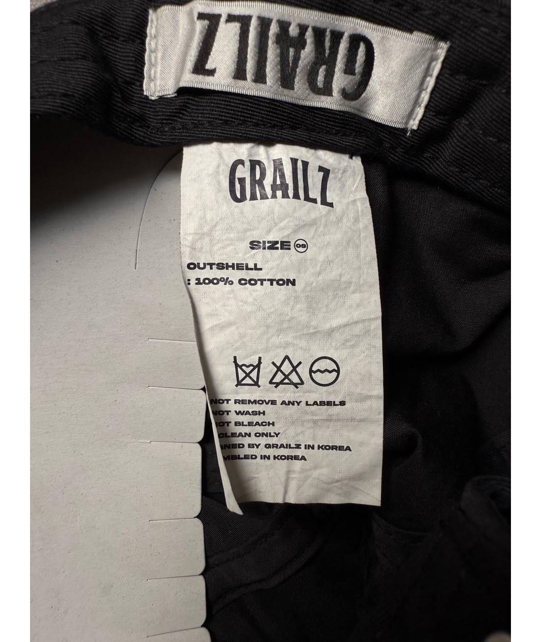 GRAILZ PROJECT G/R Черная хлопковая кепка/бейсболка, фото 8